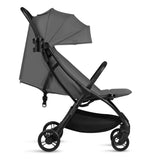 Carucior sport, Lionelo, Agia, 7.3 kg, Ultracompact, Pliere rapida cu o mana, Suport pentru biberon inclus, Sezutul lat si confortabil, 6-48 luni, Sustine 22 kg, Gri