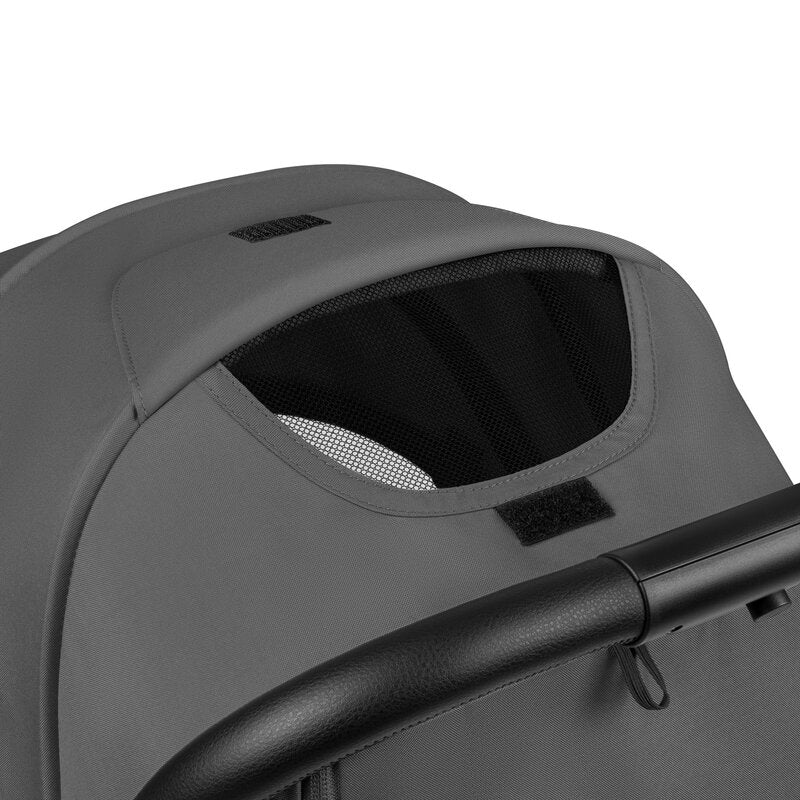 Carucior sport, Lionelo, Agia, 7.3 kg, Ultracompact, Pliere rapida cu o mana, Suport pentru biberon inclus, Sezutul lat si confortabil, 6-48 luni, Sustine 22 kg, Gri