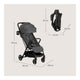 Carucior sport, Lionelo, Agia, 7.3 kg, Ultracompact, Pliere rapida cu o mana, Suport pentru biberon inclus, Sezutul lat si confortabil, 6-48 luni, Sustine 22 kg, Gri