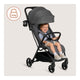Carucior sport, Lionelo, Agia, 7.3 kg, Ultracompact, Pliere rapida cu o mana, Suport pentru biberon inclus, Sezutul lat si confortabil, 6-48 luni, Sustine 22 kg, Gri