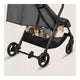 Carucior sport, Lionelo, Agia, 7.3 kg, Ultracompact, Pliere rapida cu o mana, Suport pentru biberon inclus, Sezutul lat si confortabil, 6-48 luni, Sustine 22 kg, Gri
