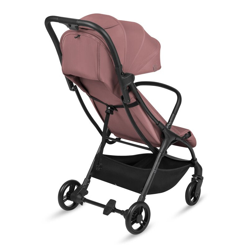Carucior sport, Lionelo, Agia, 7.3 kg, Ultracompact, Pliere rapida cu o mana, Suport pentru biberon inclus, Sezutul lat si confortabil, 6-48 luni, Sustine 22 kg, Roz