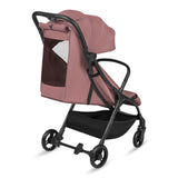 Carucior sport, Lionelo, Agia, 7.3 kg, Ultracompact, Pliere rapida cu o mana, Suport pentru biberon inclus, Sezutul lat si confortabil, 6-48 luni, Sustine 22 kg, Roz