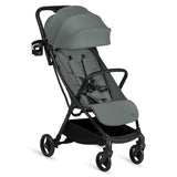 Carucior sport, Lionelo, Agia, 7.3 kg, Ultracompact, Pliere rapida cu o mana, Suport pentru biberon inclus, Sezutul lat si confortabil, 6-48 luni, Sustine 22 kg, Verde