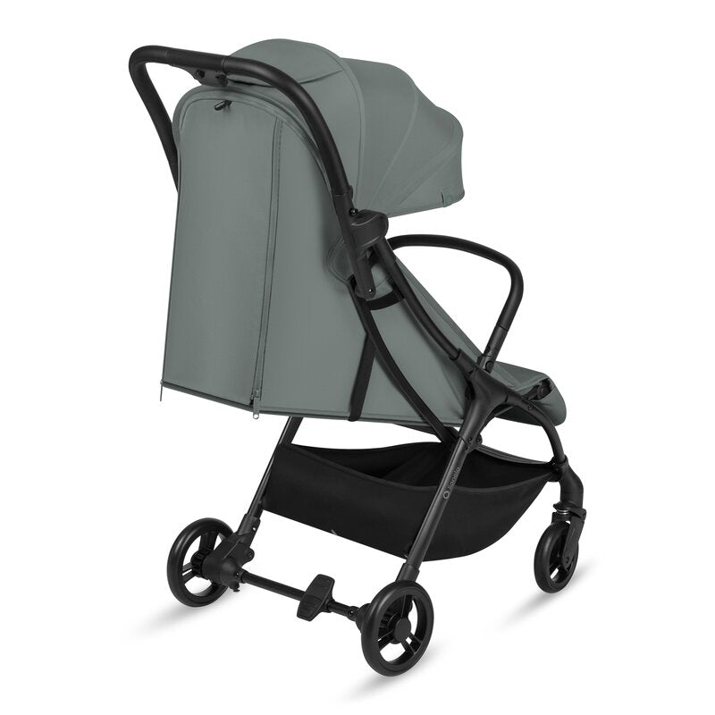 Carucior sport, Lionelo, Agia, 7.3 kg, Ultracompact, Pliere rapida cu o mana, Suport pentru biberon inclus, Sezutul lat si confortabil, 6-48 luni, Sustine 22 kg, Verde