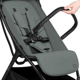 Carucior sport, Lionelo, Agia, 7.3 kg, Ultracompact, Pliere rapida cu o mana, Suport pentru biberon inclus, Sezutul lat si confortabil, 6-48 luni, Sustine 22 kg, Verde