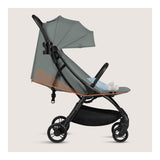 Carucior sport, Lionelo, Agia, 7.3 kg, Ultracompact, Pliere rapida cu o mana, Suport pentru biberon inclus, Sezutul lat si confortabil, 6-48 luni, Sustine 22 kg, Verde