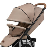 Carucior sport, Lionelo, Annet Plus, De la nastere, Cu accesorii si capotina XXL reglabila, 0 - 22 Kg, Conform cu standardele europene de securitate EN1888-1 si EN1888-2, Bej