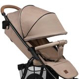 Carucior sport, Lionelo, Annet Plus, De la nastere, Cu accesorii si capotina XXL reglabila, 0 - 22 Kg, Conform cu standardele europene de securitate EN1888-1 si EN1888-2, Bej