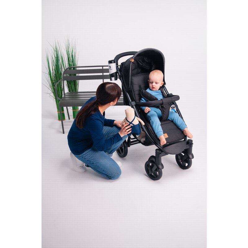 Carucior sport, Lionelo, Annet Plus, De la nastere, Cu accesorii si capotina XXL reglabila, 0 - 22 Kg, Conform cu standardele europene de securitate EN1888-1 si EN1888-2, Bej - gogobaby.ro