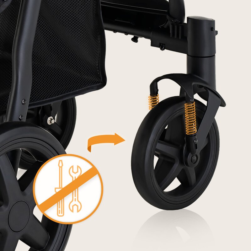Carucior sport, Lionelo, Annet Plus, De la nastere, Cu accesorii si capotina XXL reglabila, 0 - 22 Kg, Conform cu standardele europene de securitate EN1888-1 si EN1888-2, Bej - gogobaby.ro
