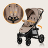 Carucior sport, Lionelo, Annet Plus, De la nastere, Cu accesorii si capotina XXL reglabila, 0 - 22 Kg, Conform cu standardele europene de securitate EN1888-1 si EN1888-2, Bej