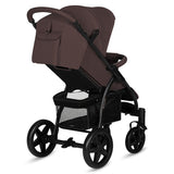 Carucior sport, Lionelo, Annet Plus, De la nastere, Cu accesorii si capotina XXL reglabila, 0 - 22 Kg, Conform cu standardele europene de securitate EN1888-1 si EN1888-2, Maro