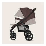 Carucior sport, Lionelo, Annet Plus, De la nastere, Cu accesorii si capotina XXL reglabila, 0 - 22 Kg, Conform cu standardele europene de securitate EN1888-1 si EN1888-2, Maro