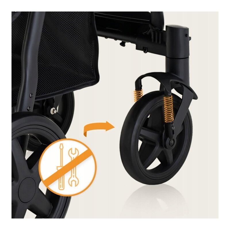Carucior sport, Lionelo, Annet Plus, De la nastere, Cu accesorii si capotina XXL reglabila, 0 - 22 Kg, Conform cu standardele europene de securitate EN1888-1 si EN1888-2, Maro