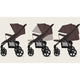 Carucior sport, Lionelo, Annet Plus, De la nastere, Cu accesorii si capotina XXL reglabila, 0 - 22 Kg, Conform cu standardele europene de securitate EN1888-1 si EN1888-2, Maro