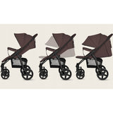 Carucior sport, Lionelo, Annet Plus, De la nastere, Cu accesorii si capotina XXL reglabila, 0 - 22 Kg, Conform cu standardele europene de securitate EN1888-1 si EN1888-2, Maro