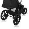 Carucior sport, Lionelo, Azura, Cu 3 roti, Cu baldachin XXL impermeabil, Pliere compacta, Pana la 22 kg, 6-48 luni, Conform cu standardele europene de securitate EN1888-1 si EN1888-2, Gri