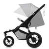 Carucior sport, Lionelo, Azura, Cu 3 roti, Cu baldachin XXL impermeabil, Pliere compacta, Pana la 22 kg, 6-48 luni, Conform cu standardele europene de securitate EN1888-1 si EN1888-2, Gri