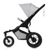 Carucior sport, Lionelo, Azura, Cu 3 roti, Cu baldachin XXL impermeabil, Pliere compacta, Pana la 22 kg, 6-48 luni, Conform cu standardele europene de securitate EN1888-1 si EN1888-2, Gri