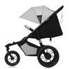 Carucior sport, Lionelo, Azura, Cu 3 roti, Cu baldachin XXL impermeabil, Pliere compacta, Pana la 22 kg, 6-48 luni, Conform cu standardele europene de securitate EN1888-1 si EN1888-2, Gri