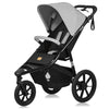 Carucior sport, Lionelo, Azura, Cu 3 roti, Cu baldachin XXL impermeabil, Pliere compacta, Pana la 22 kg, 6-48 luni, Conform cu standardele europene de securitate EN1888-1 si EN1888-2, Gri