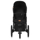 Carucior sport, Lionelo, Azura, Cu 3 roti, Cu baldachin XXL impermeabil, Pliere compacta, Pana la 22 kg, 6-48 luni, Conform cu standardele europene de securitate EN1888-1 si EN1888-2, Negru