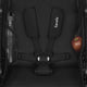 Carucior sport, Lionelo, Azura, Cu 3 roti, Cu baldachin XXL impermeabil, Pliere compacta, Pana la 22 kg, 6-48 luni, Conform cu standardele europene de securitate EN1888-1 si EN1888-2, Negru