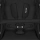 Carucior sport, Lionelo, Azura, Cu 3 roti, Cu baldachin XXL impermeabil, Pliere compacta, Pana la 22 kg, 6-48 luni, Conform cu standardele europene de securitate EN1888-1 si EN1888-2, Negru