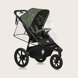 Carucior sport, Lionelo, Azura, Cu 3 roti, Cu baldachin XXL impermeabil, Pliere compacta, Pana la 22 kg, 6-48 luni, Conform cu standardele europene de securitate EN1888-1 si EN1888-2, Verde