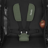 Carucior sport, Lionelo, Azura, Cu 3 roti, Cu baldachin XXL impermeabil, Pliere compacta, Pana la 22 kg, 6-48 luni, Conform cu standardele europene de securitate EN1888-1 si EN1888-2, Verde