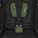 Carucior sport, Lionelo, Azura, Cu 3 roti, Cu baldachin XXL impermeabil, Pliere compacta, Pana la 22 kg, 6-48 luni, Conform cu standardele europene de securitate EN1888-1 si EN1888-2, Verde
