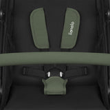 Carucior sport, Lionelo, Azura, Cu 3 roti, Cu baldachin XXL impermeabil, Pliere compacta, Pana la 22 kg, 6-48 luni, Conform cu standardele europene de securitate EN1888-1 si EN1888-2, Verde