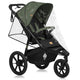 Carucior sport, Lionelo, Azura, Cu 3 roti, Cu baldachin XXL impermeabil, Pliere compacta, Pana la 22 kg, 6-48 luni, Conform cu standardele europene de securitate EN1888-1 si EN1888-2, Verde