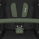 Carucior sport, Lionelo, Azura, Cu 3 roti, Cu baldachin XXL impermeabil, Pliere compacta, Pana la 22 kg, 6-48 luni, Conform cu standardele europene de securitate EN1888-1 si EN1888-2, Verde