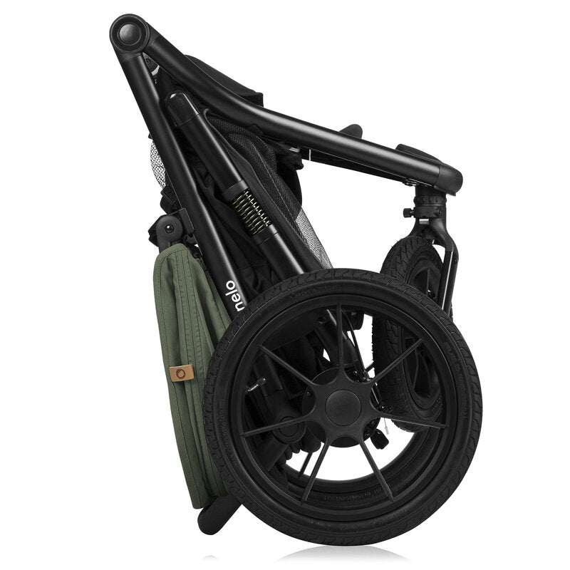 Carucior sport, Lionelo, Azura, Cu 3 roti, Cu baldachin XXL impermeabil, Pliere compacta, Pana la 22 kg, 6-48 luni, Conform cu standardele europene de securitate EN1888-1 si EN1888-2, Verde