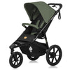 Carucior sport, Lionelo, Azura, Cu 3 roti, Cu baldachin XXL impermeabil, Pliere compacta, Pana la 22 kg, 6-48 luni, Conform cu standardele europene de securitate EN1888-1 si EN1888-2, Verde