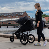 Carucior sport, Lionelo, Azura, Cu 3 roti, Cu baldachin XXL impermeabil, Pliere compacta, Pana la 22 kg, 6-48 luni, Conform cu standardele europene de securitate EN1888-1 si EN1888-2, Verde