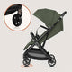 Carucior sport, Lionelo, Bess, Greutate redusa - 7.5 kg, Sustine 22 kg, 6 luni+, Capotina impermeabila, Protectie SPF 50+, Include suport sticla, Pliere cu o singura mana, Compact, Maner pentru transport, Conform cu EN1888-1 si EN1888-2, Verde
