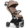 Carucior sport, Lionelo, Cloe, Cu accesorii, Cadru din aluminiu, Pana la 22 kg, Usor, Pliere compacta pentru avion, cu o singura mana, Ideal pentru toate tipurile de suprafete, 6 luni+, Bej