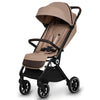 Carucior sport, Lionelo, Cloe, Cu accesorii, Cadru din aluminiu, Pana la 22 kg, Usor, Pliere compacta pentru avion, cu o singura mana, Ideal pentru toate tipurile de suprafete, 6 luni+, Bej