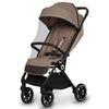 Carucior sport, Lionelo, Cloe, Cu accesorii, Cadru din aluminiu, Pana la 22 kg, Usor, Pliere compacta pentru avion, cu o singura mana, Ideal pentru toate tipurile de suprafete, 6 luni+, Bej