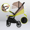 Carucior sport, Lionelo, Cloe, Cu accesorii, Cadru din aluminiu, Pana la 22 kg, Usor, Pliere compacta pentru avion, cu o singura mana, Ideal pentru toate tipurile de suprafete, 6 luni+, Bej