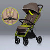 Carucior sport, Lionelo, Cloe, Cu accesorii, Cadru din aluminiu, Pana la 22 kg, Usor, Pliere compacta pentru avion, cu o singura mana, Ideal pentru toate tipurile de suprafete, 6 luni+, Bej - gogobaby.ro