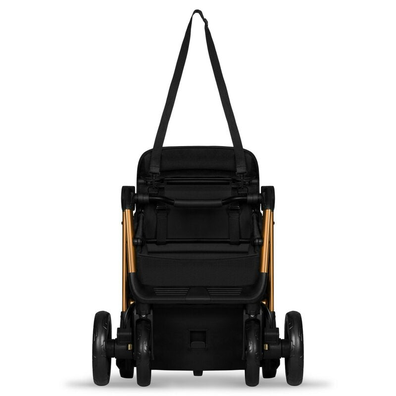 Carucior sport, Lionelo, Cloe, Cu accesorii, Cadru din aluminiu, Pana la 22 kg, Usor, Pliere compacta pentru avion, cu o singura mana, Ideal pentru toate tipurile de suprafete, 6 luni+, Black Onyx