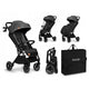 Carucior sport, Lionelo, Cloe, Cu accesorii, Cadru din aluminiu, Pana la 22 kg, Usor, Pliere compacta pentru avion, cu o singura mana, Ideal pentru toate tipurile de suprafete, 6 luni+, Gri