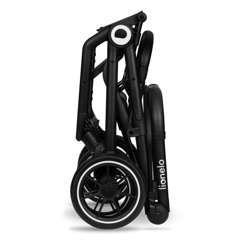 Carucior sport, Lionelo, Cloe, Cu accesorii, Cadru din aluminiu, Pana la 22 kg, Usor, Pliere compacta pentru avion, cu o singura mana, Ideal pentru toate tipurile de suprafete, 6 luni+, Maro