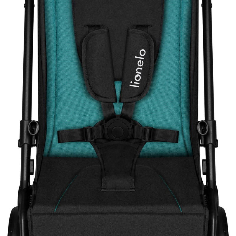 Carucior sport, Lionelo, Cloe, Cu accesorii, Cadru din aluminiu, Pana la 22 kg, Usor, Pliere compacta pentru avion, cu o singura mana, Ideal pentru toate tipurile de suprafete, 6 luni+, Verde Smarald - gogobaby.ro