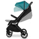 Carucior sport, Lionelo, Cloe, Cu accesorii, Cadru din aluminiu, Pana la 22 kg, Usor, Pliere compacta pentru avion, cu o singura mana, Ideal pentru toate tipurile de suprafete, 6 luni+, Verde Smarald