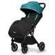 Carucior sport, Lionelo, Cloe, Cu accesorii, Cadru din aluminiu, Pana la 22 kg, Usor, Pliere compacta pentru avion, cu o singura mana, Ideal pentru toate tipurile de suprafete, 6 luni+, Verde Smarald